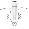 Wodoodporny mały kompaktowy biały wibrator