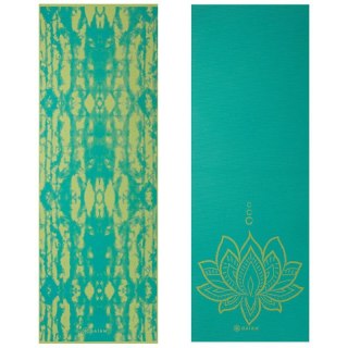 Mata do Jogi dwustronna GAIAM Turquoise Lotus 6 MM 62344 N/A