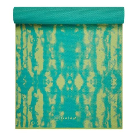 Mata do Jogi dwustronna GAIAM Turquoise Lotus 6 MM 62344 N/A