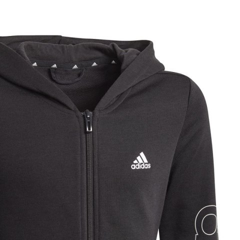 Bluza adidas Essentials Logo Full-Zip Hoodie Jr GN4050 116 cm