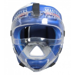 Kask bokserski Masters z maską KSSPU-M (WAKO APPROVED) 02119891-M02 czerwony+M