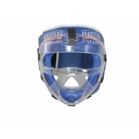 Kask bokserski Masters z maską KSSPU-M (WAKO APPROVED) 02119891-M02 niebieski+S