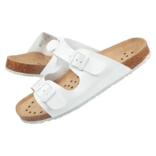 Klapki robocze Abeba Sandals White W 8087 42