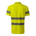 Koszulka polo Rimeck HV Runway M MLI-2V997 fluorescencyjny żółty 2XL