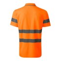 Koszulka polo Rimeck HV Runway M MLI-2V998 fluorescencyjny pomarańczowy 3XL