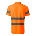 Koszulka polo Rimeck HV Runway M MLI-2V998 fluorescencyjny pomarańczowy L