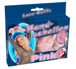 Kajdanki erotyczne pluszowe z futerkiem różowe sex