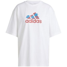 Koszulka damska adidas Flower Pack Badge of Sport biała IT1421 2XL