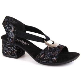 Komfortowe sandały Rieker W RKR679 czarne 39
