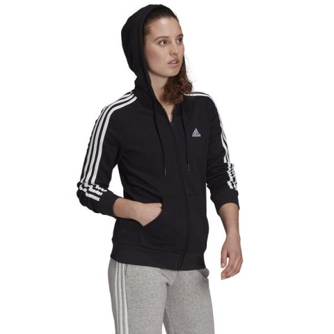 Bluza adidas 3 Stripes FL Full-Zip Hoodie W GM5567 S