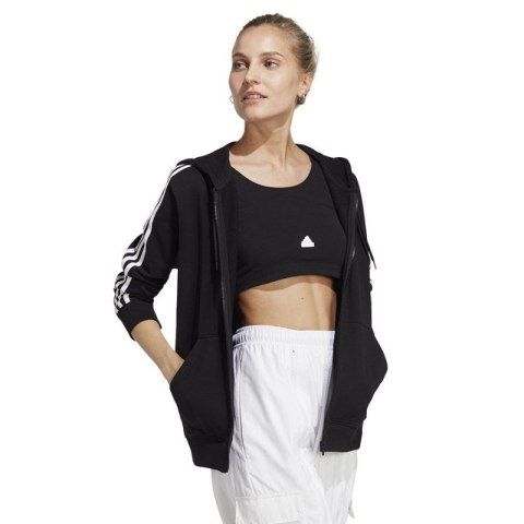 Bluza adidas 3 Stripes FT Full-Zip R Hd W IC8769 M