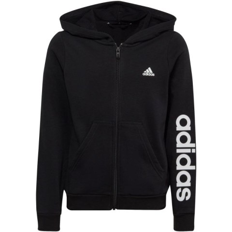 Bluza adidas Essentials Linear Logo Full-Zip Hoodie Jr IC3584 140cm