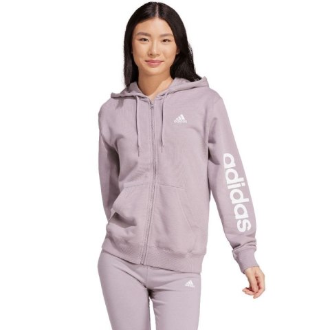 Bluza adidas Essentials Linear Full-Zip French Terry Hoodie W IS2073 L