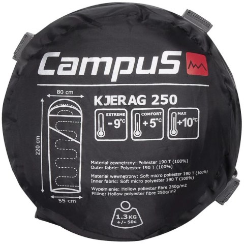 Śpiwór Campus Kjerag 250 Left Sleeping Bag CUL702123200 One size