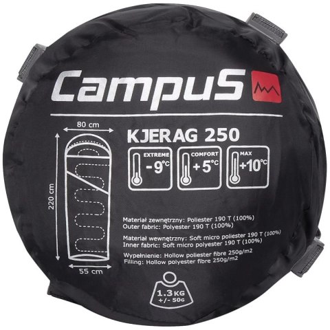 Śpiwór Campus Kjerag 250 Right Sleeping Bag CUP702123200 One size