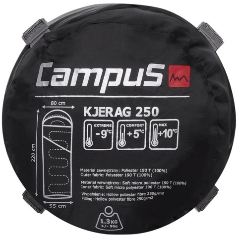 Śpiwór Campus Kjerag 250 Right Sleeping Bag CUP702123404 One size