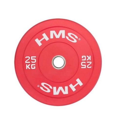 Talerz olimpijski HMS RED BUMPER 25 kg CBR25 N/A